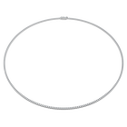 swarovski eternity tennis necklace laboratory grown diamonds 3 ct tw 18k white gold