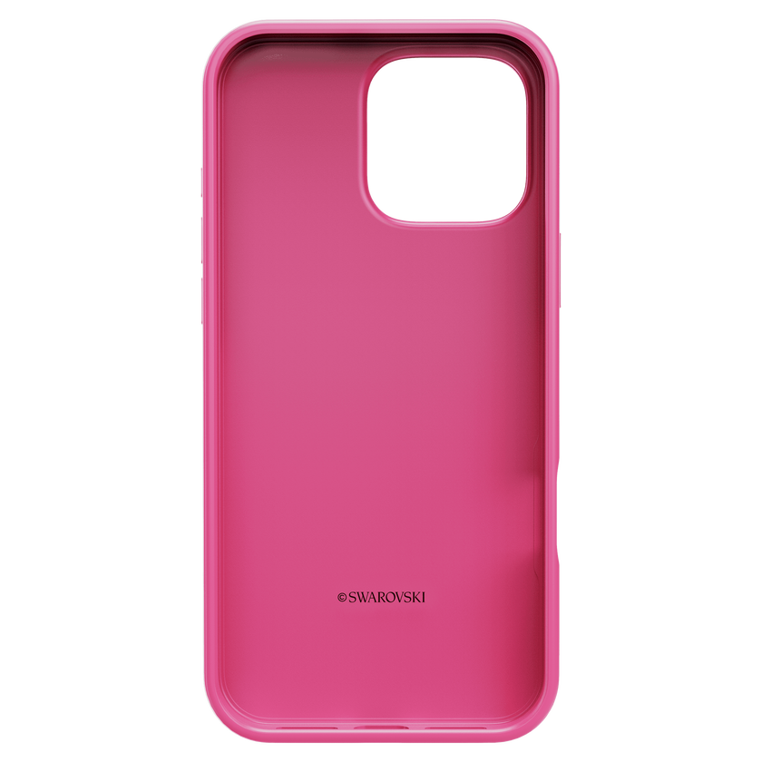 swarovski high smartphone case  crystal print motif  iphone  16 pro max  pink
