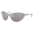 Sunglasses, Mask, Silver tone