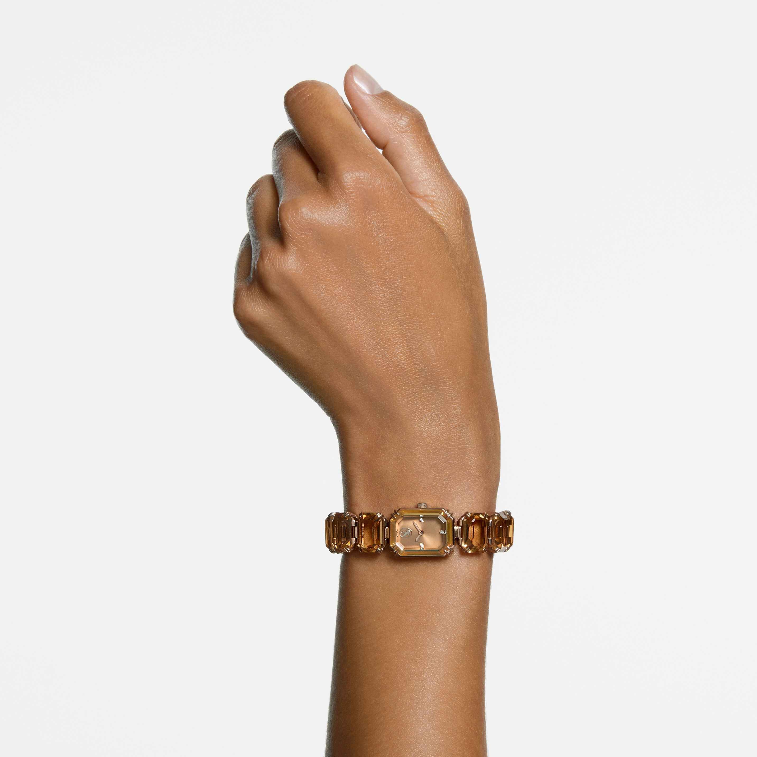 Buy Swarovski Millenia Watch Octagon cut bracelet Brown