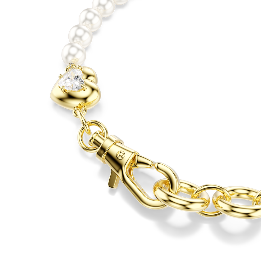 swarovski idyllia bracelet  crystal pearl  white  gold tone plated