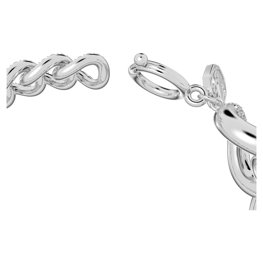 swarovski dextera bracelet  pav   white  rhodium plated