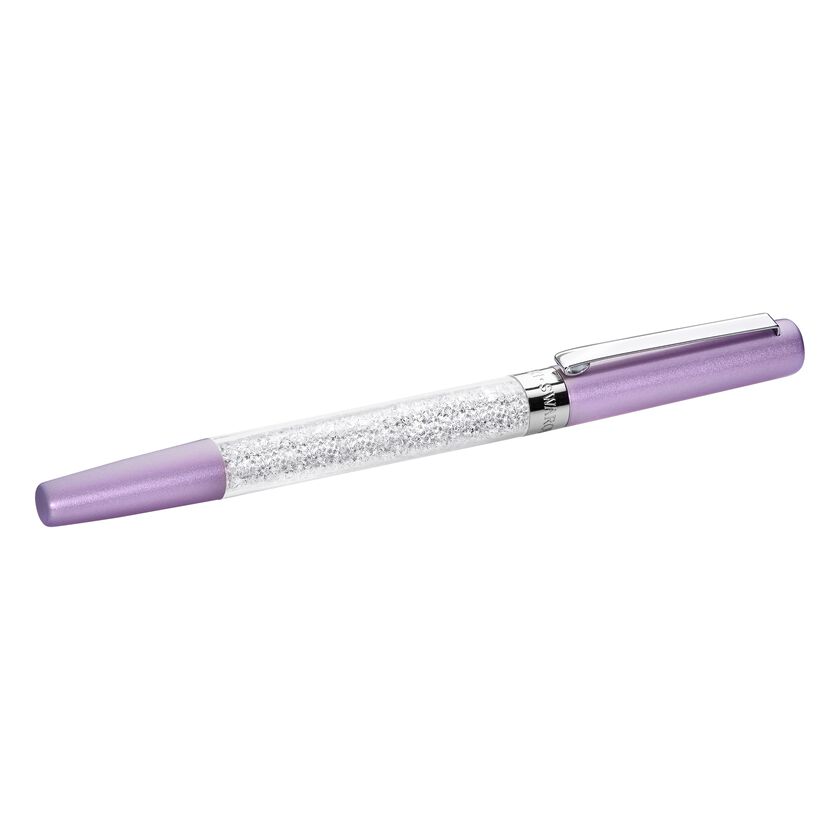 Crystalline Stardust Rollerball Pen, Light Lilac