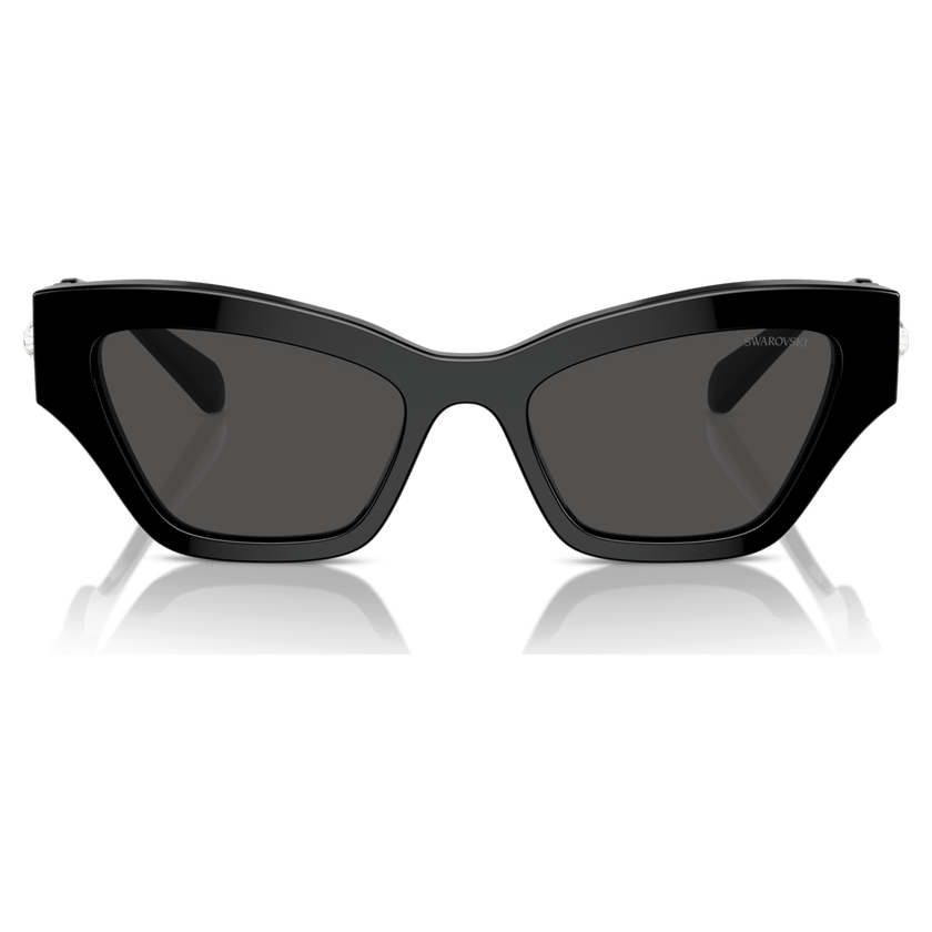 swarovski sunglasses  cat eye shape  black