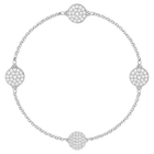 Swarovski Remix Collection Disk Strand, White, Rhodium plated