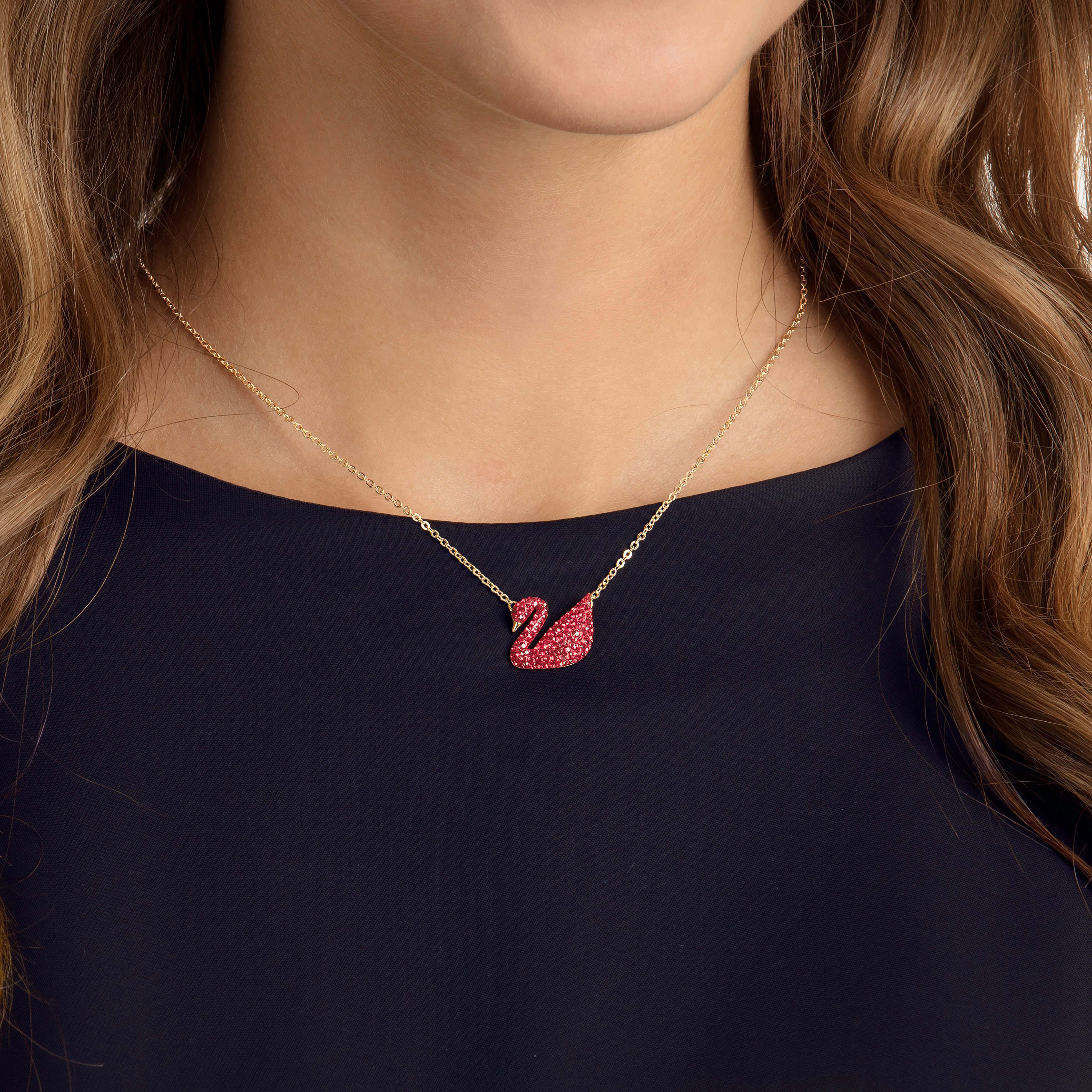 Swarovski iconic outlet swan pendant price