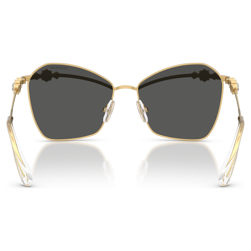 swarovski sunglasses  square shape  sk7040  gold tone