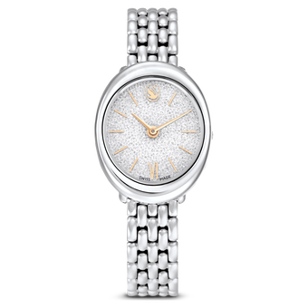 swarovski imber watch swiss made metal bracelet silver tone stainless steel