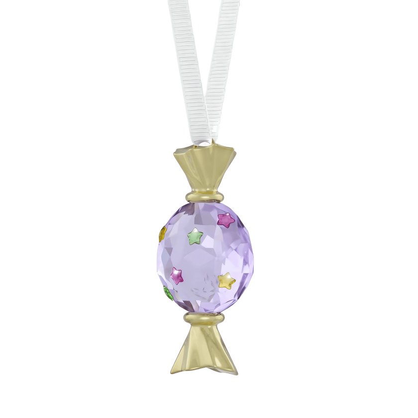 swarovski holiday cheers dulcis candy ornament  violet