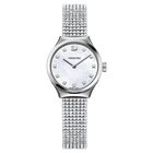 Dreamy Watch, Crystal Mesh strap, White, Stainless steel