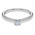swarovski eternity solitaire ring laboratory grown diamonds 0 25 ct tw sterling silver
