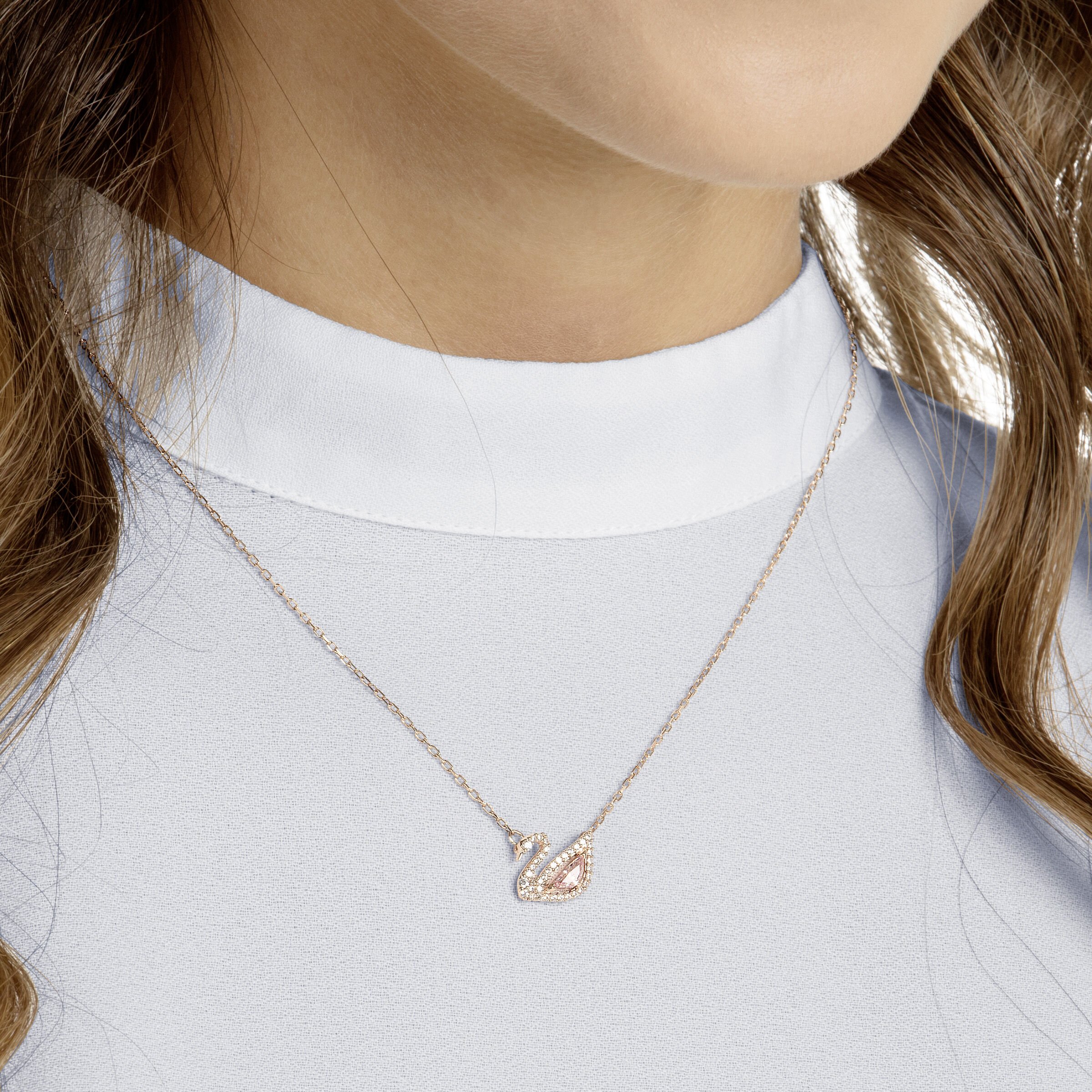 Rose gold necklace for women cheap