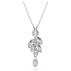 swarovski diapason pendant  mixed cuts  white  rhodium plated