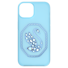 swarovski signum smartphone case swan iphone 14 blue