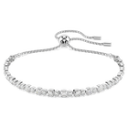 swarovski matrix tennis bracelet mixed round cuts white rhodium plated