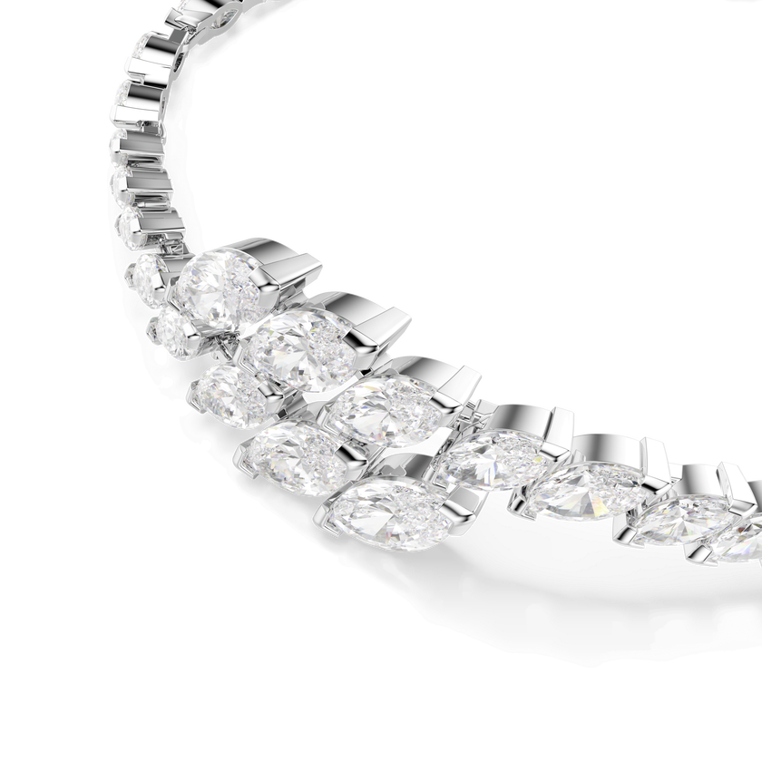 swarovski mesmera set  set  3   marquise cut  white  rhodium plated