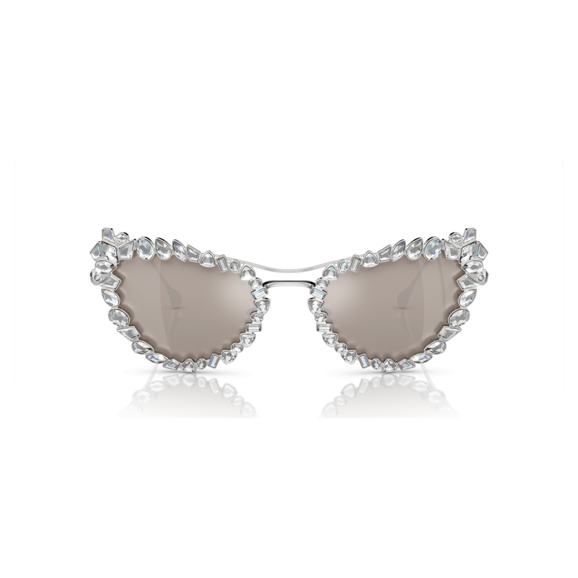 swarovski sunglasses  statement  cat eye shape  sk7011el  white