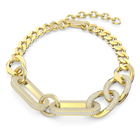 swarovski dextera necklace pav statement mixed links large white gold tone plated
