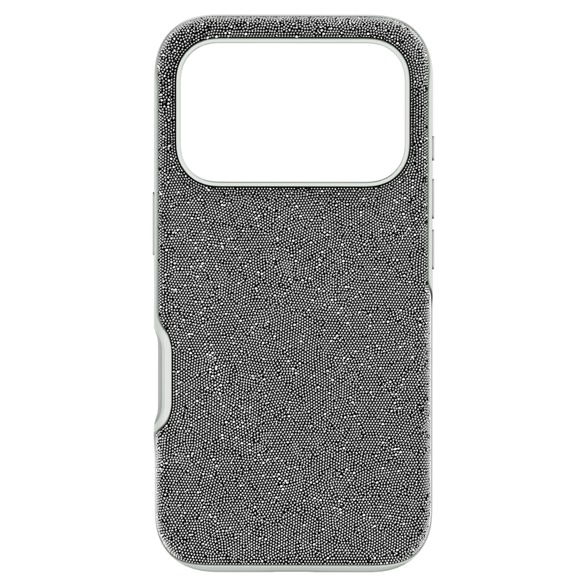 swarovski high smartphone case  iphone  17 pro  silver tone