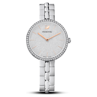 swarovski cosmopolitan watch metal bracelet silver tone stainless steel