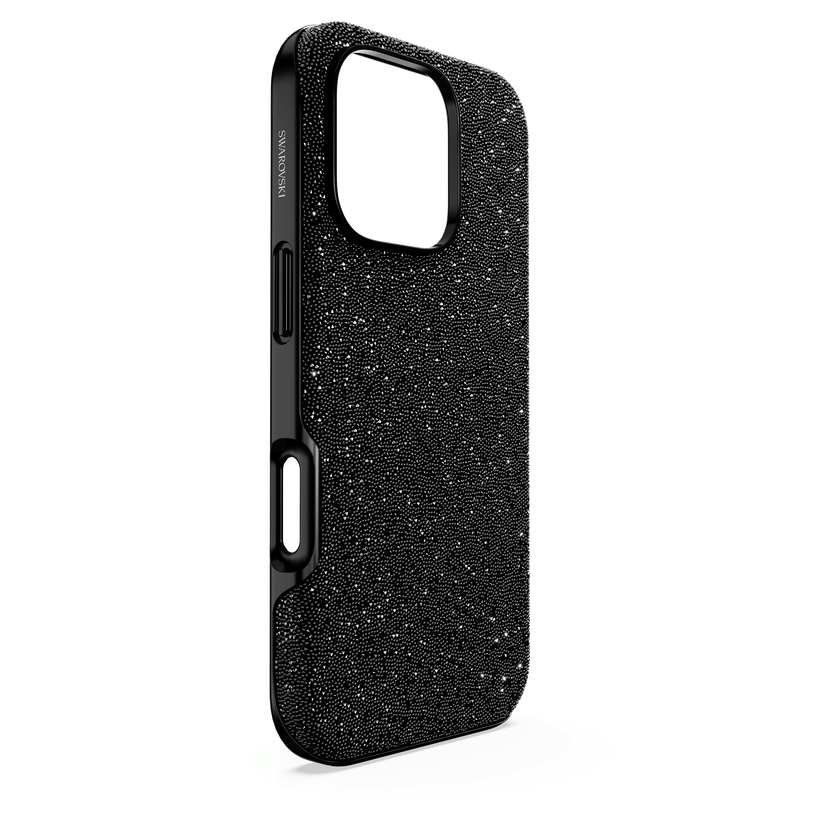 swarovski high smartphone case  iphone  16 pro  black