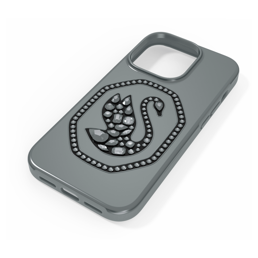 swarovski signum smartphone case  swan  iphone  14 pro  black