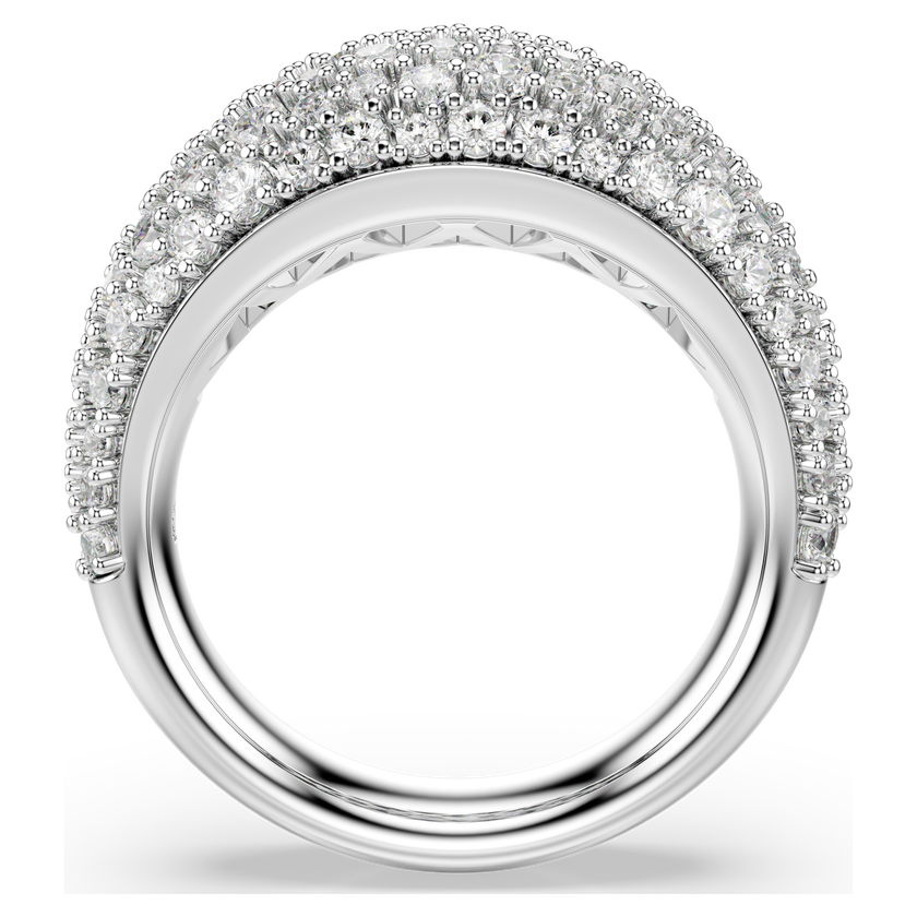 swarovski sublima ring  white  rhodium plated