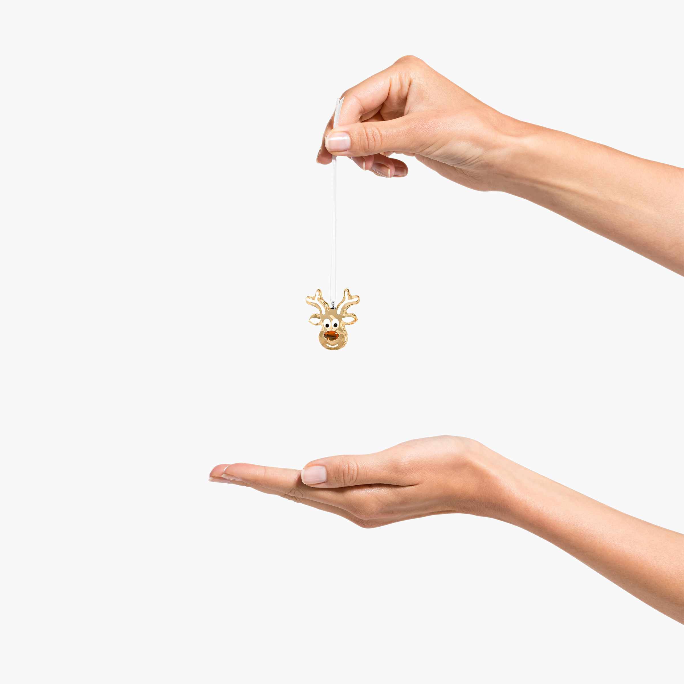 swarovski gingerbread reindeer ornament