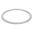 millenia necklace pear cut swarovski zirconia white rhodium plated