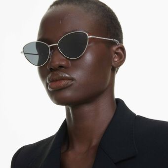 swarovski sunglasses  cat eye shape  sk7014  black