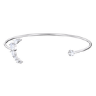 Moonsun Cuff, White, Rhodium plated