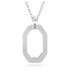 swarovski dextera pendant octagon shape pav white rhodium plated