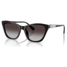 swarovski sunglasses  cat eye shape  sk6068  black