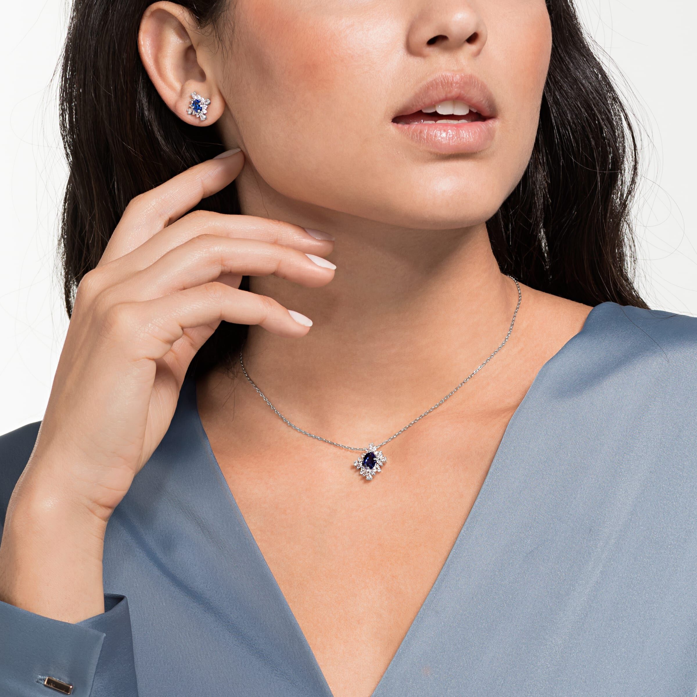 Swarovski vintage set blue hotsell