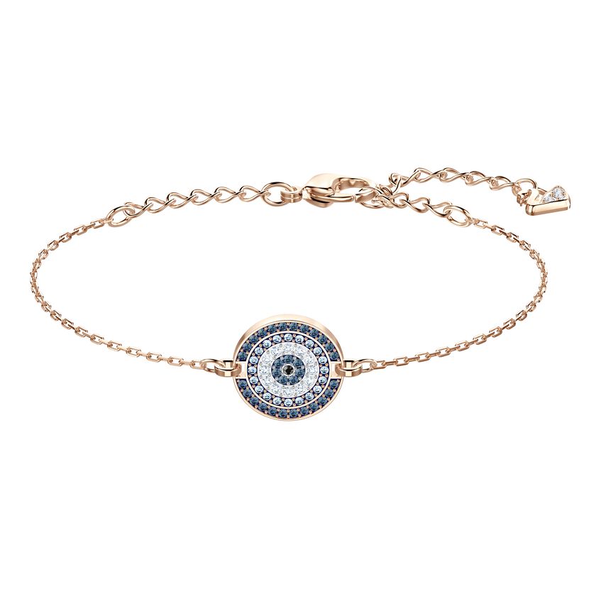 Luckily Bracelet, Multi-colored, Rose-gold tone plated