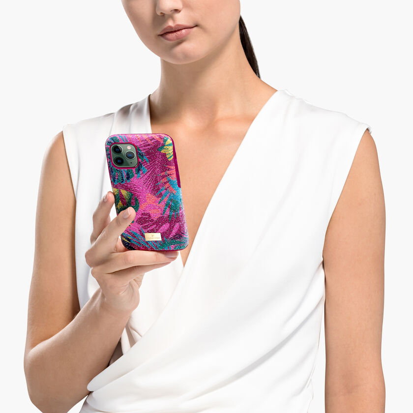 Tropical Smartphone Case with Bumper, iPhone® 11 Pro, Dark multi-colored