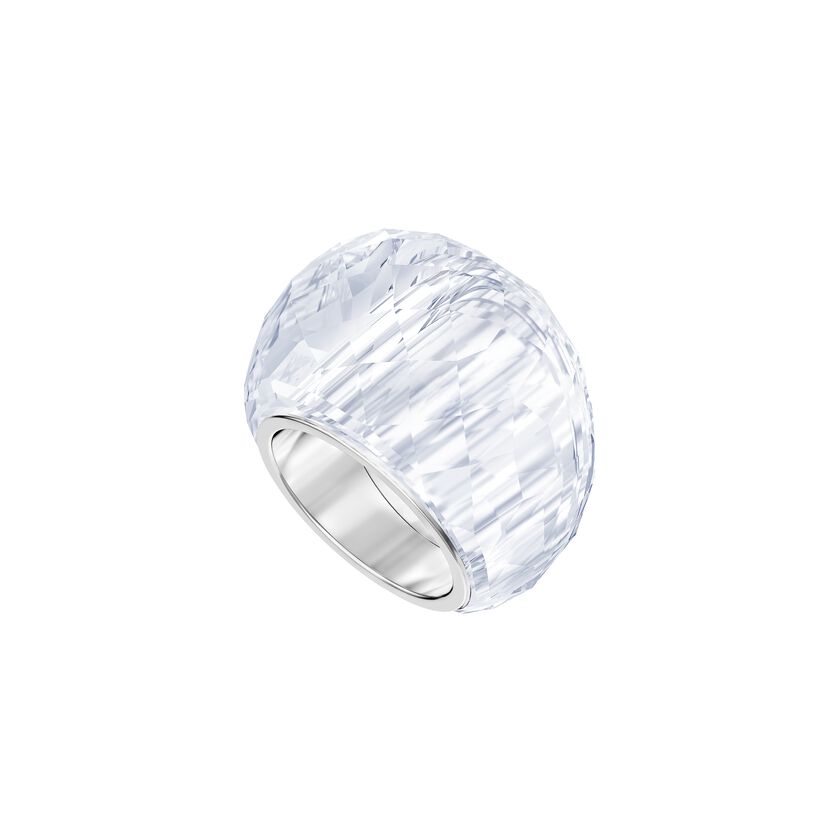 Nirvana Ring, White, Stainless Steel