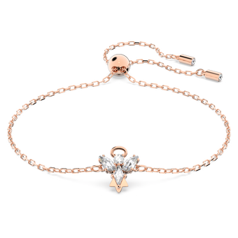 swarovski magic bracelet  angel  white  rose gold tone plated