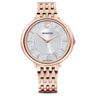 Cristalline Chic Watch, Metal bracelet, Rose gold tone, Rose-gold tone PVD