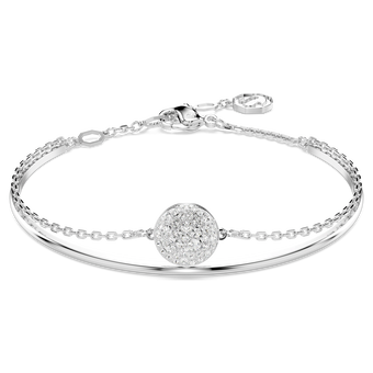 swarovski sublima bangle white rhodium plated