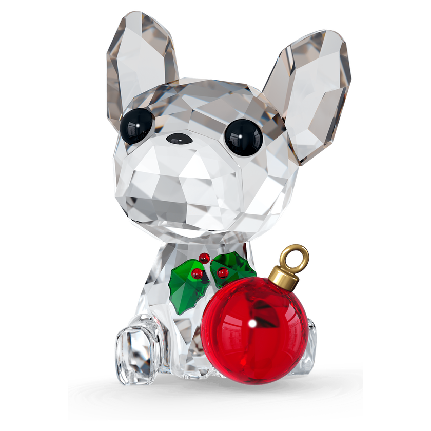 swarovski holiday cheers french bulldog