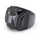 swarovski chroma cocktail ring black ruthenium plated