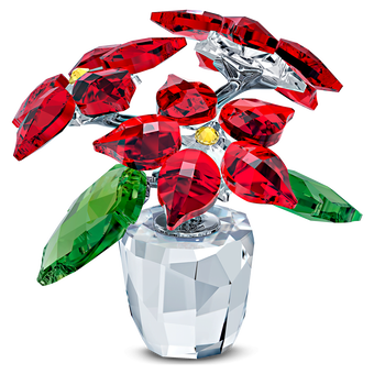 swarovski joyful poinsettia