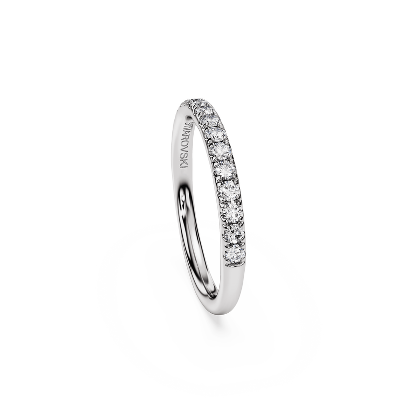 swarovski eternity band ring  lab grown diamonds 0 4 ct tw  round shape  sterling silver