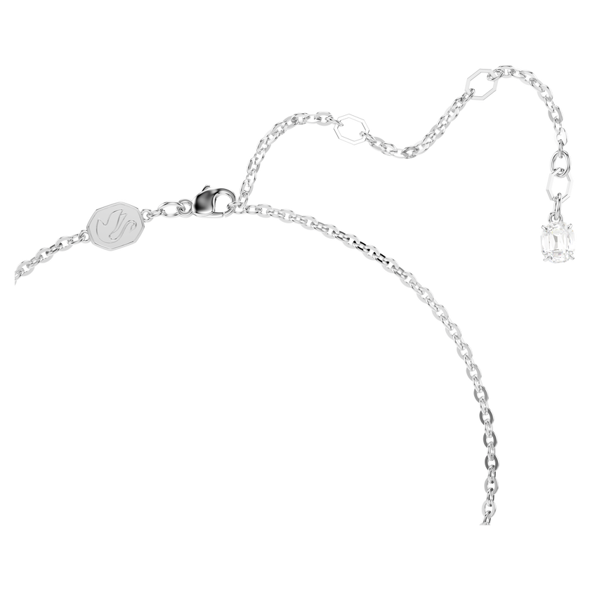 swarovski insigne pendant  pav   cross  white  rhodium plated