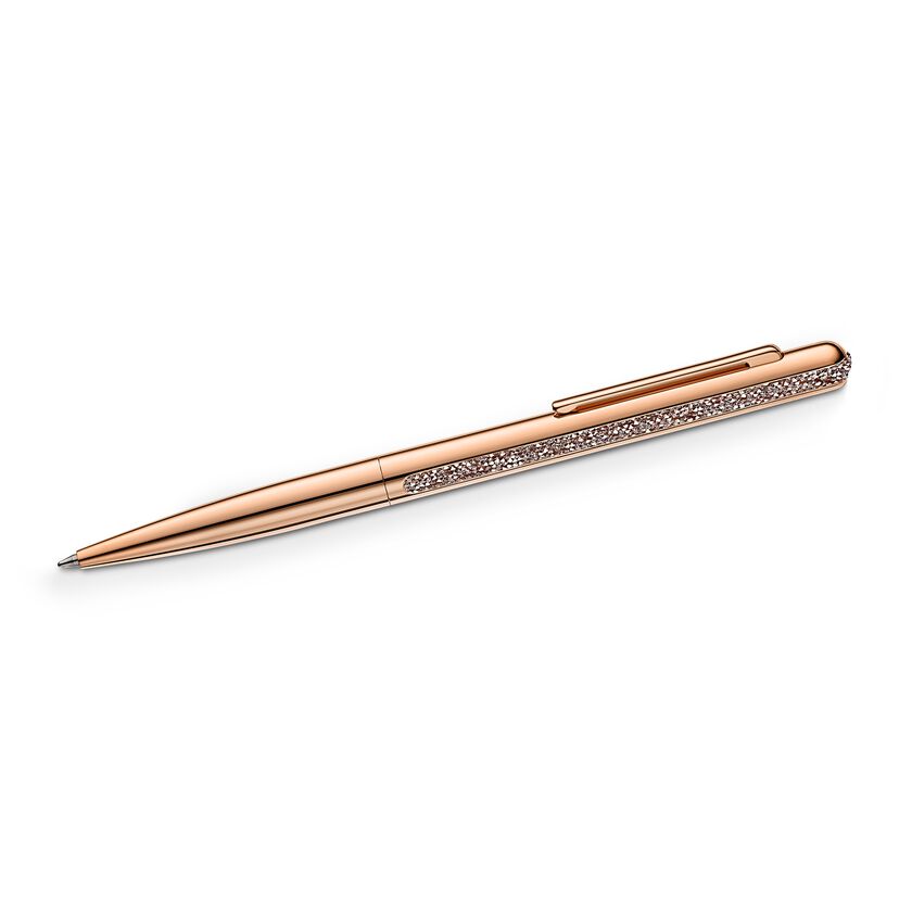 Crystal Shimmer Ballpoint Pen, Rose-gold tone, Rose-gold tone plated