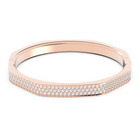 swarovski dextera bangle  octagon shape  white  rose gold tone plated