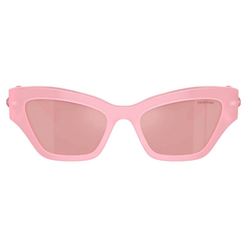 swarovski sunglasses  cat eye shape  pink