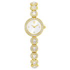 swarovski una angelic watch  crystal bracelet  gold tone  gold tone finish