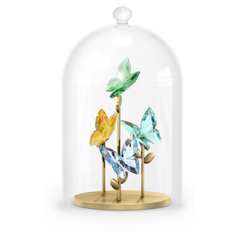 swarovski jungle beats butterfly bell jar